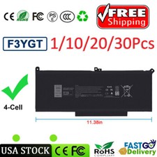 LOT 1-30 F3YGT BATTERY FOR DELL LATITUDE 14 7480 7490 12 7280 7290 13 7380 7390