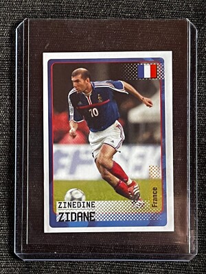 AUFKLEBER PANINI ROAD TO WORLD CUP 2002 ZINEDINE ZIDANE # 98 TOPLOADER NEUWERTIG