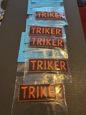 Lot Of 5 TRIKER Iron On Biker Patches