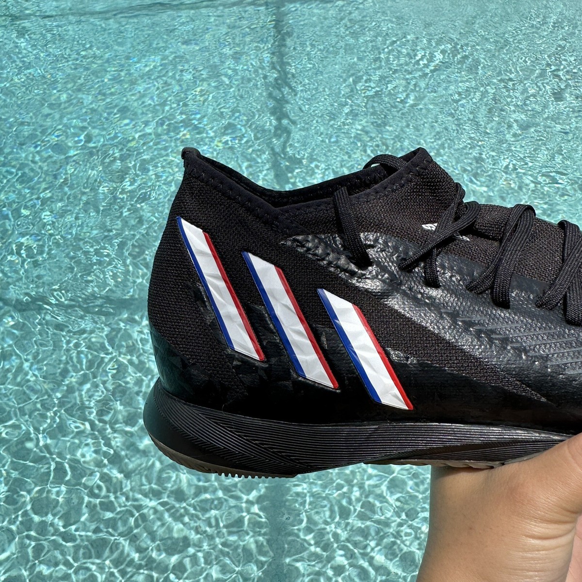 Adidas Predator Edge.3  Indoor  Edge Of Darkness Soccer Shoes GX0020 adidas Predator Edge .3 IN Edge of Darkness - Core Black  main image 2