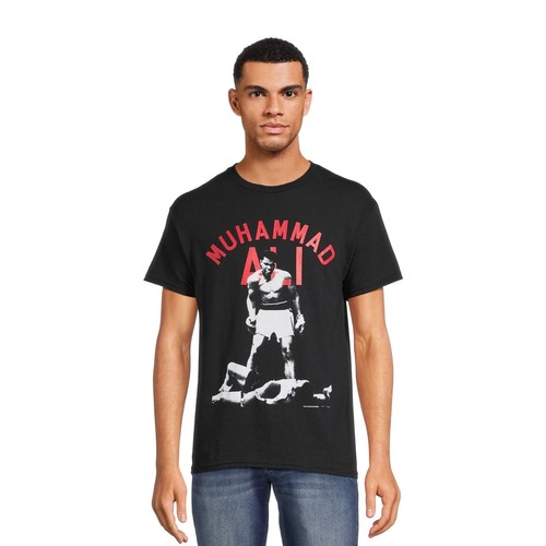 GRANDE Camiseta Muhammad Ali Para Hombre Estampado Gráfico Negra Roja Retro Boxeo - Imagen 3 de 6