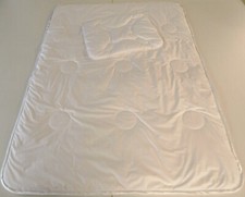 Bebé Set Letto 100% Cashmere 100x 135 Cm. Trapunta + Cuscino Verschied. Varianti
