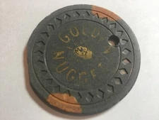 $25 Golden Nugget, Las Vegas - Drilled edge slice