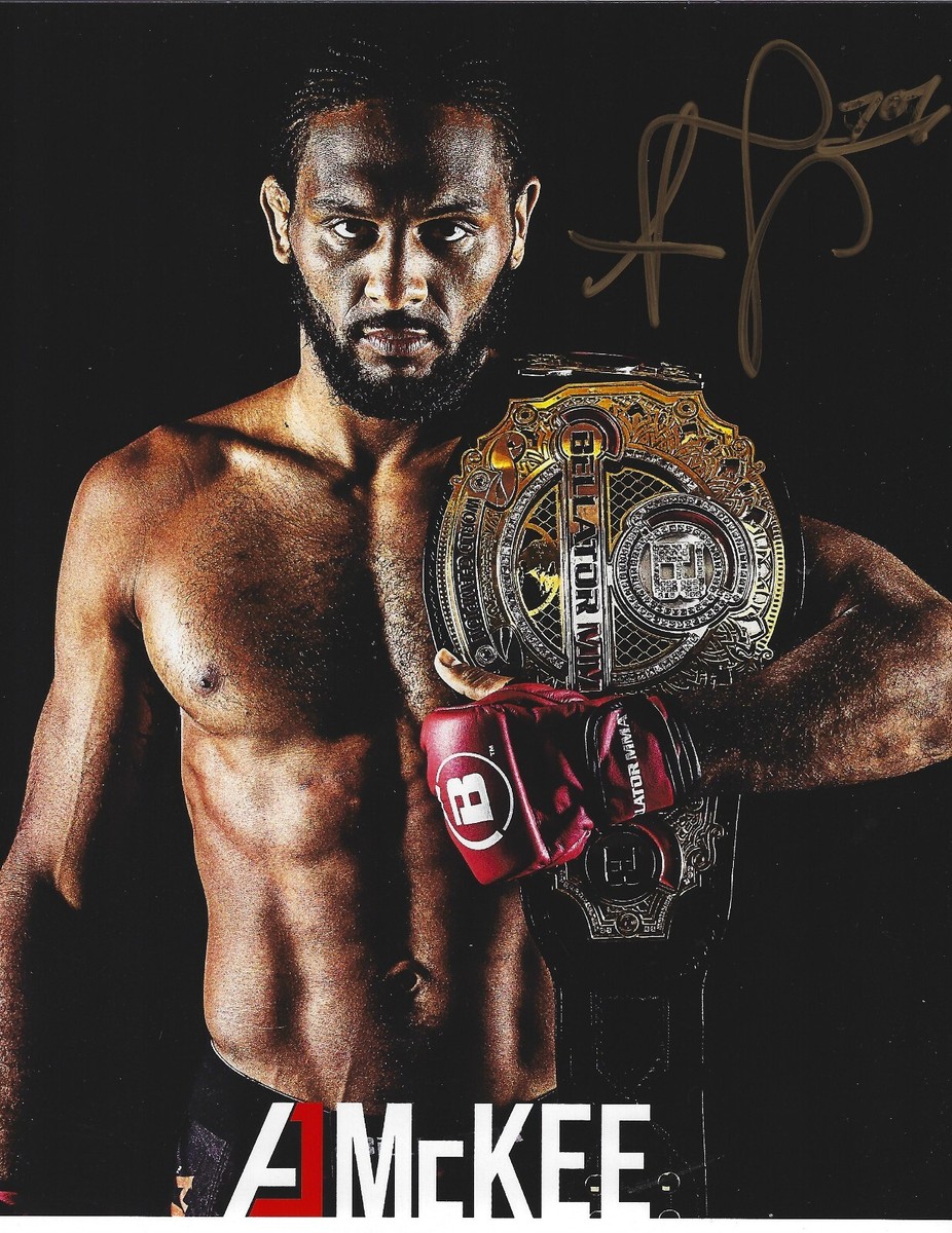 AJ MCKEE Signed 8 x 10 Photo Signed REPRINT Fighting MMA Free