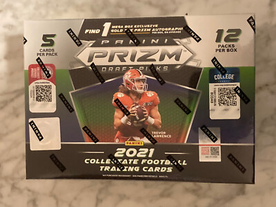 2021 Panini Prizm NFL Draft Picks Mega Box  1 Exclusive Gold Ice Auto NEW Sealed