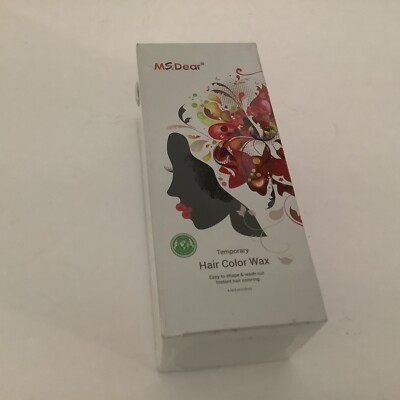 1 Orange  MS.DEAR Temporary HAIR COLOR WAX Instant Shape & Wash Out NEW!!