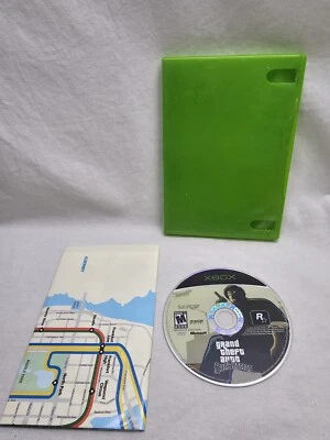 Grand Theft Auto San Andreas (Original XBOX, 2005)- Disc And Map Only - Image 1 of 4