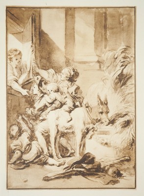 Jean-Honoré Fragonard (after): Childlike Joy, Lithograph, 1922