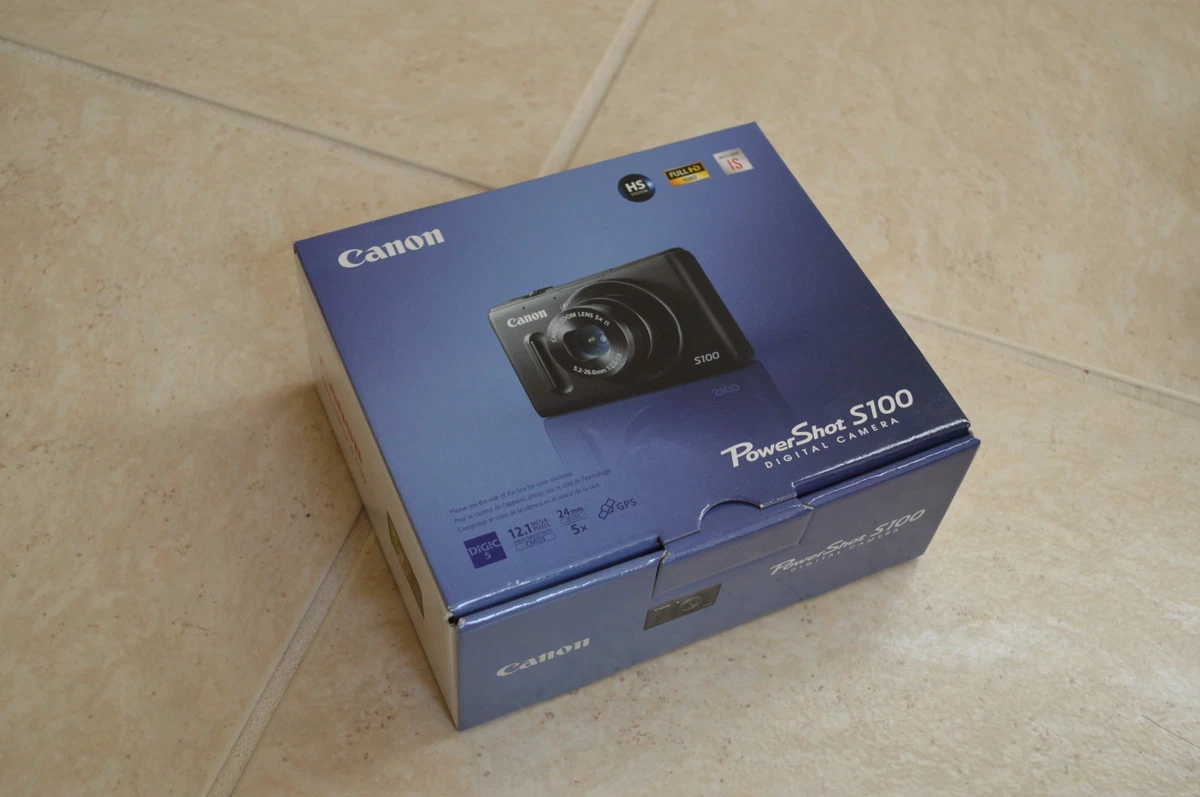 Brand New Canon PowerShot S100 (Silver) 12.1MP Digital Camera 5X