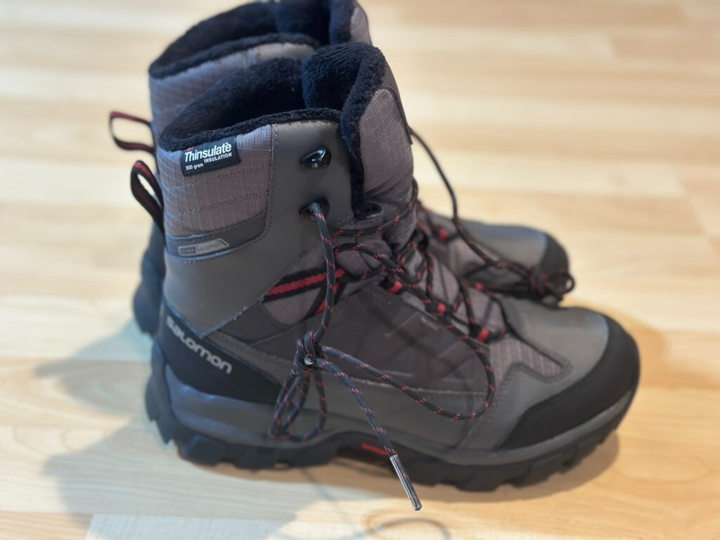 Salomon Stivali da trekking invernali da donna Chalten grigi taglia 7 5