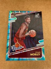EVAN MOBLEY - 2020-21 Donruss The Rookies Teal Laser Holo SSP - CAVS RC