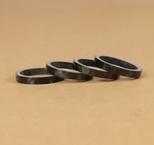4-Pack FSA 160-4205XOE 5mm x 1-1/8" gloss Carbon Bicycle Headset Spacers No Logo