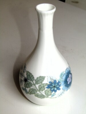 Vintage Wedgwood Clementine Bone China Stiel Posy Bud Vase 13,5 cm hoch