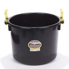 Little Giant 40 Quart Durable and Versatile Utility Muck Tub w/Handles, Black