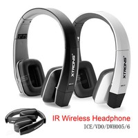 Dual Channels IR Infrared Wireless Headset Headphone for Car DVD Player Monitors