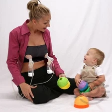 New Easy Expression Hands Free Pumping Bra Black Medium