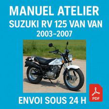 Manuel Atelier Suzuki RV 125 Van Van 2003-2007 Revue Technique Moto RMT CD PDF