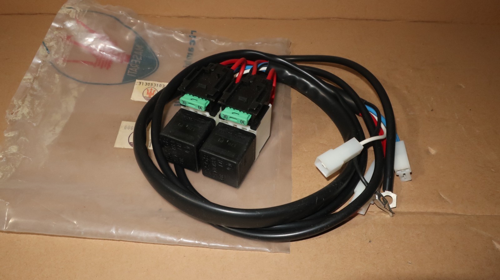 Maserati Biturbo  Air Con & PW  RELAY HARNESS  Factory Upgrade for FUSE BOX