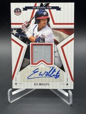 2025 Panini Stars & Stripes USA Baseball #SSM-EW Eli Willits Auto Materials