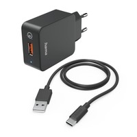 Hama SchnellladegeräT, Mit Ladekabel Usb C, 19,5W (Set, Qualcomm Quick Charge 3.