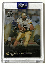 2001 PRESS PASS DREW BREES ROOKIE CARD RC /500. rookie card picture