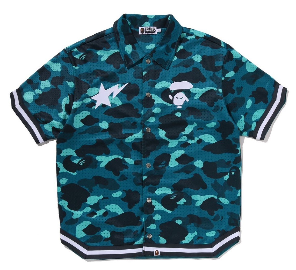 A BATHNIG APE Men's COLOR CAMO WARM UP SS SHIRT 1M30132314 bz | eBay