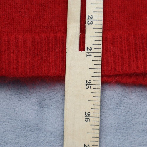 Ann Taylor Sweater Womens S Red Cap Sleeve V Neck Solid Knitted Cardigan - Picture 4 of 16