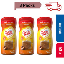 3 Pack Nestle Coffee Mate Hazelnut Powder Cof...