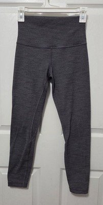 Lululemon Align Super High-Rise Pant 28in Heather Gray size 6 EUC W5CFGS