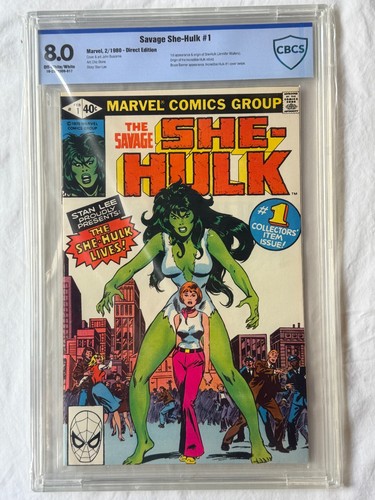 Savage She-Hulk #1 CBCS 8.0 VF  1st Appearance / Origin  John Buscema