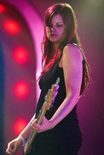 Drones Fiona Kitschin Playing Bass Live On Stage Historic Old Music Photo 1