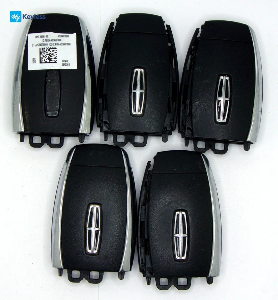Mixed Lot x5 OEM Lincoln Keyless Entry Smart Keys - Image 2 of 2