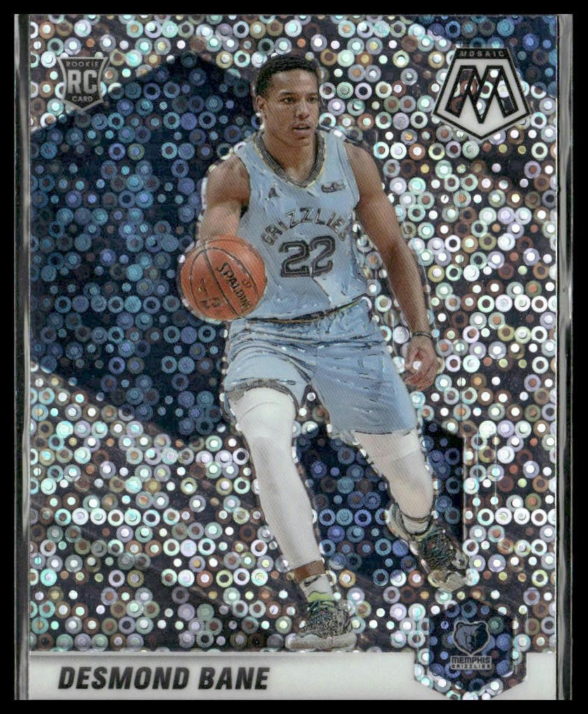 2020-21 Panini Mosaic #211 Desmond Bane Mosaic Fast Break Silver