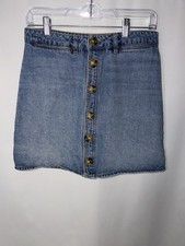 Harper Women  s Mini Blue Jean Skirt. Size Medium