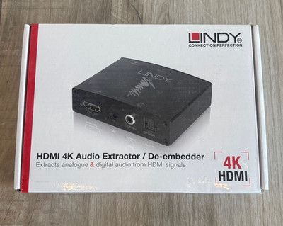 Lindy HDMI 4K Audio Extractor / De-ebedder No. 38167
