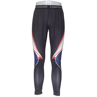 Compression, Sportleggings, Größe: XXL, Schwarz/Mehrfarbig #KMU