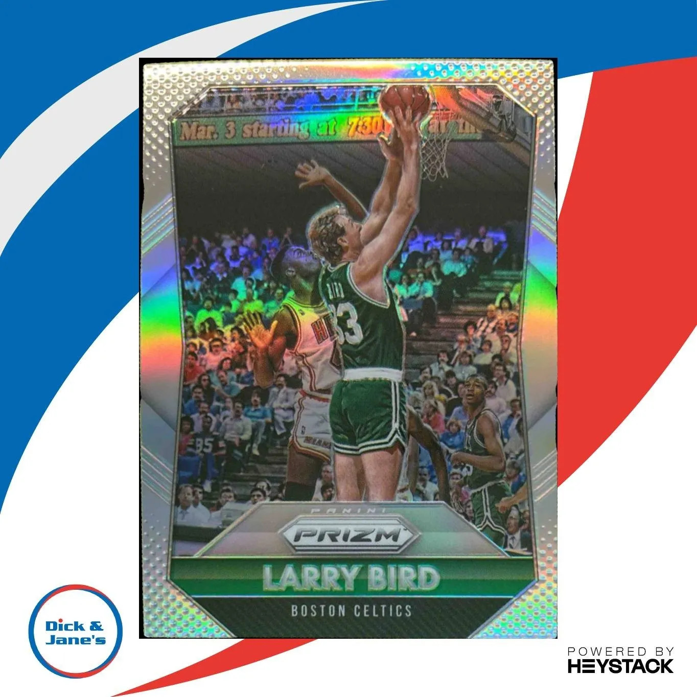 2015-16 Panini Prizm Larry Bird Silver Prizms #261 Boston Celtics