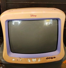 Disney Princess Pink 13" CRT TV DT1350-P Working Cosmetic Wear