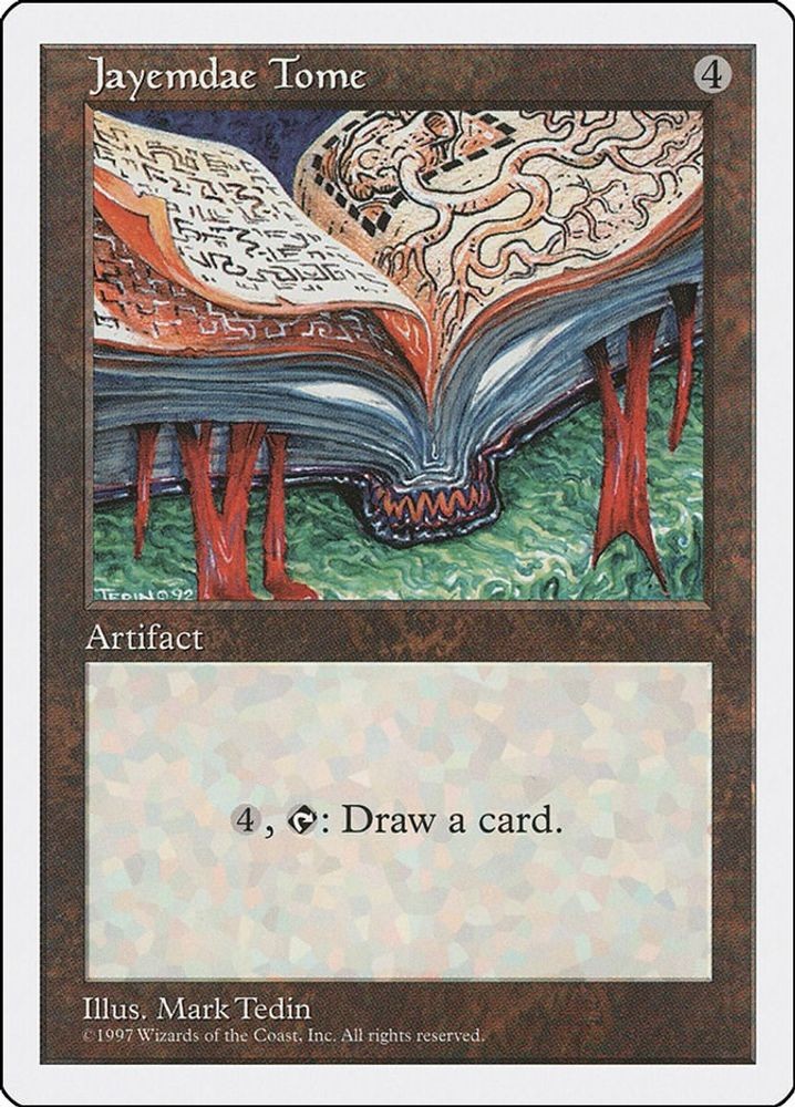 1997 Magic: The Gathering: 5ED - Jayemdae Tome (#384, Rare, Lightly Played)