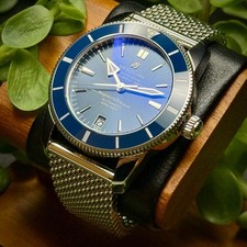 BREITLING SuperOcean Heritage II 42MM Blue Dial AB2010161C1A1 B&P 2