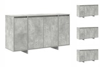 Sideboard Anrichte Schrank Lowboard Beton Grau Holzwerkstoff 135X41X75 Cm