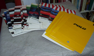 FORTY EIGHT VOLKSWAGEN POLO SALES BROCHURES 1979 1996 ENGLISH GERMAN FRENCH