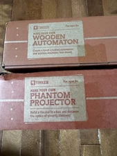 2 NEW Kiwico Tinker Kits Wooden automation And  Phantom Projector