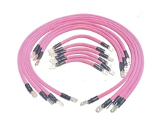 AC/DC WIRE AND SUPPLY 2 Gauge E-Z-GO TXT Golf Cart Battery Cables (13 pc Set)...