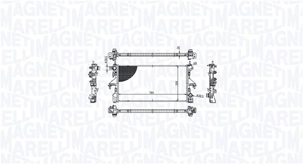 Magneti Marelli 350213213100 KüHler, Motor KüHlung FüR CitroËN, Peugeot-image