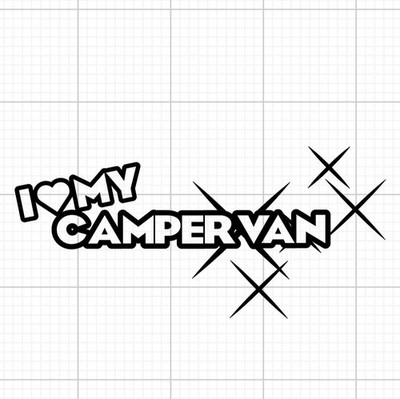  I love my camper van/motorhome/RV/decal/sticker graphics
