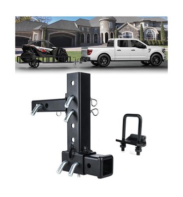 Patented Design Hitch Riser | Adjustable Trailer Hitch Extension | 4''-10''