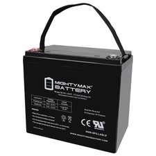 Mighty Max 12V 55AH Internal Thread Battery for Quantum QG Edge 2.0 NF55
