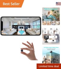 Compact 1080P HD Mini Wireless Security Camera with Night Vision  Alerts
