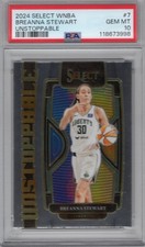 2024 PANINI SELECT WNBA #7 BREANNA STEWART UNSTOPPABLE INSERT PSA 10 GEM MINT